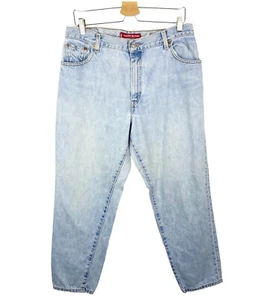 Jeans da donna Levis classici 550 rilassati taglia 16 leggeri lavati gamba affusolata 100% cotone - Foto 1 di 5