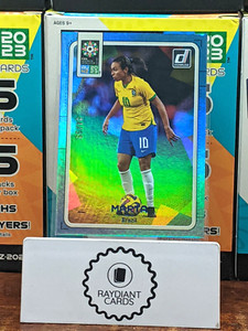 2023 Donruss Women's World Cup MARTA #202 Blue Refractor /99 BRAZIL
