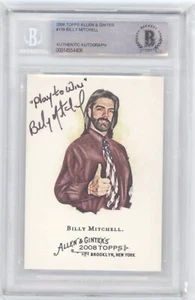 BILLY MITCHELL SIGNED "PLAY TO WIN" 2008 ALLEN & GINTER 119 BAS BGS AUTO Q3566 - Picture 1 of 2
