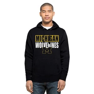 NUEVO SUÉTER CON CAPUCHA AZUL MARINO MARCA NCAA MICHIGAN WOLVERINES $60 '47 Mediano - Imagen 1 de 1