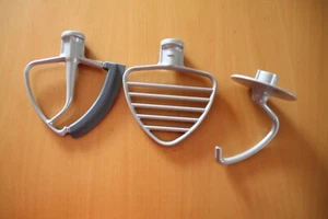 KitchenAid Rührelemente 3 tlg., grau beschichtet, wenig gebraucht - Bild 1 von 2