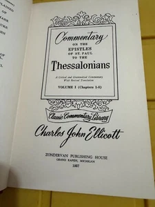 Ellicott's Commentary on THESSALONIANS VOLUME 1 -- HC 1957 - Imagen 1 de 3