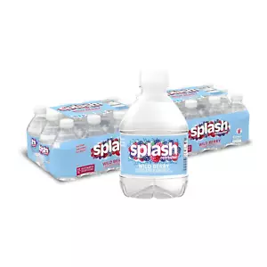 Splash Refresher, Wild Berry Flavor Water Beverage, 8 Fl Oz Plastic Bottles 24 - Picture 1 of 5