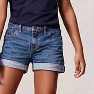 NEW! LEVI'S Big Girl Girlfriend Denim Jean Shorty Shorts 14. - Picture 1 of 6