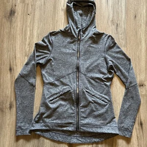 Chaqueta de correr Brooks Equilibrium para mujer S cremallera completa capucha, agujero para el pulgar, reflectante - Imagen 1 de 11