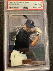 1995 Bowman's Best #B3 Bob Abreu RC Houston Astros PSA 8 NM-MT NY Yankees Rookie