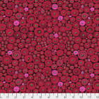 Tissu coton mosaïque bouton fassette café Free Spirit PWGP182-Rouge