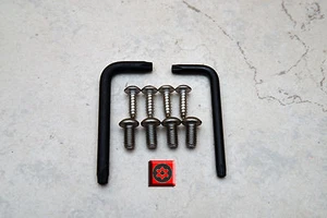 Security Theft Deterrent Screws for AUDI FRONT & REAR License Plate Frame (8pcs) - Picture 1 of 1