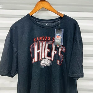 Fanatics Brand Kansas City Chiefs Football Black NFL Short Sleeve Tee Shirt XL - Picture 1 of 6