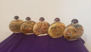 5 Vintage Chinese Snuff Bottles - Picture 1 of 3