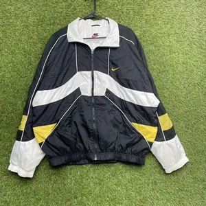 Chaqueta cortavientos grande vintage Nike para hombre cremallera completa ropa deportiva Y2K años 90 pista - Imagen 1 de 17