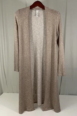 Cárdigan suéter American Rag Cie frente abierto tejido tostado talla M para mujer Foto 1 de 4