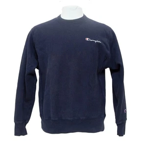 Champion Reverse Weave Herren Gr. M Navy Blau Rundhals Pullover Sweatshirt Vintage - Bild 1 von 10