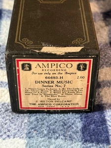 Ampico Player Piano Roll DINNER MUSIC 7 66693h - Picture 1 of 1