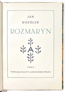 Rosulek - Rozmaryn czech Tschechien 1923 - Imagen 1 de 1