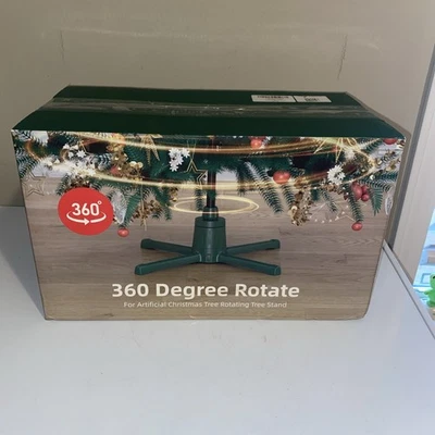New 360 Degree Rotating Christmas Tree Stand up to 9 Ft & 120 Lb Artificial Tree - Image 1 of 3