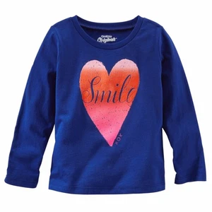 OshKosh B'Gosh Kid Mädchen Langarm Grafik T-Shirt Größe 7,8,12 - Bild 1 von 1