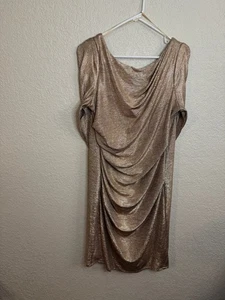 R&M Richards Womens Ball Gown Dress Metallic Size !4 - Picture 1 of 6