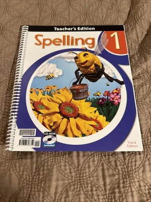 BJU Press Spelling 1 Teacher’s Edition w/CD-ROM 3rd Edition Grade 1 Homeschool - Image 1 of 4