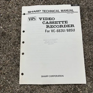Sharp VCR Service Manual VC-683U - VC-685U #T36U2VC-683U/ - Picture 1 of 1