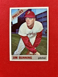 1966 Topps #435 Jim Bunning Philadelphia Phillies high-end NM HOF B66#435A1 - Picture 1 of 2
