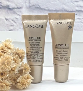 LOT 2!😍Lancome Absolue Precious Cell Nourishing Lip Balm Honey in Rose 0.16oz - Picture 1 of 5