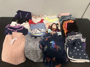 Lotto abbigliamento bambina tg 4/5 pantaloncini camicia maglione pantaloni jeans vestito 29pz - Foto 1 di 20