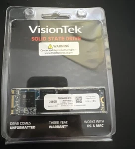 VisionTek 256GB M.2 SATA 3 6Gb/s Laptop SSD Solid State Drive 401521-900911 - Afbeelding 1 van 1