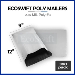 300 9x12 ECOSWIFT BLANCO POLI SOBRES ENVÍO BOLSAS 2,35 MIL 9x12 - Imagen 1 de 4