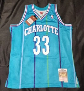 Alonzo Mourning Charlotte Hornets Mitchell & Ness Authentic RoadJersey Sz L NWT - Picture 1 of 5