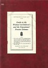 Guide to Widows and Children's Pension scheme issued to Post Office Workers 1958