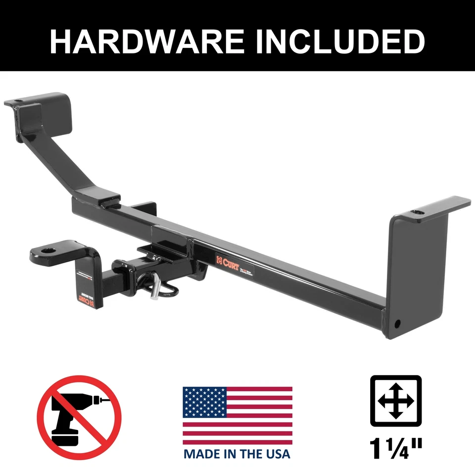Enganche de remolque CURT clase 1 para Chevrolet Spark 2013-2015 (sin efectos en el suelo) Foto 1 de 4