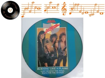 Dokken Burning Like A Flame 12" Single Picture Disc Limited Edition - EX Foto 1 de 3