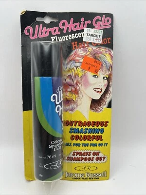 Spray Glo Color Cabello Verde Fluorescente Vintage Jerome Russell 2.2oz ¡NUEVO! Foto 1 de 4
