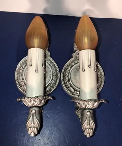 Pair of Brandt Manufacturing Company 1920’s very decorative sconces 63D - Picture 1 of 5