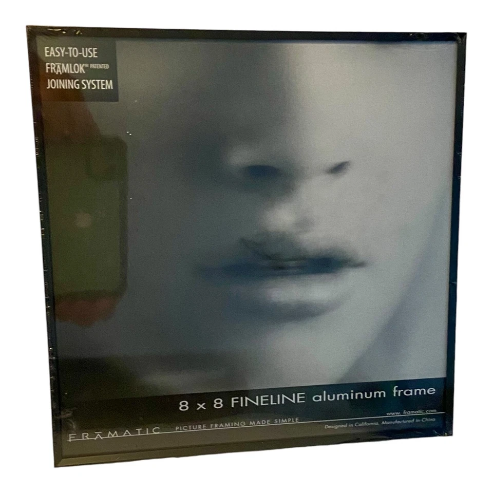 Framatic Fineline 8 英寸 x 8 英寸铝框架 - 黑色 — 第 1/3 张图片