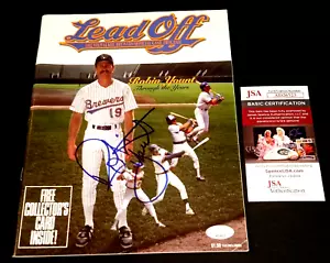 ROBIN YOUNT Brewers SIGNED 1992 Lead Off Program JSA COA MILWAUKEE - Picture 1 of 1