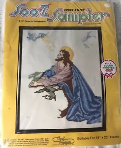 Soo-Z RELIGIÖSER JESUS IN GETHSEMANE GEZÄHLT KREUZSTICH SAMPLER KIT NEU - Bild 1 von 5