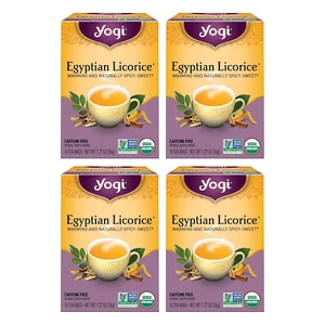Té de regaliz egipcio orgánico - 16 bolsas x 4 paquetes - mezcla de hierbas delicia - Imagen 1 de 12