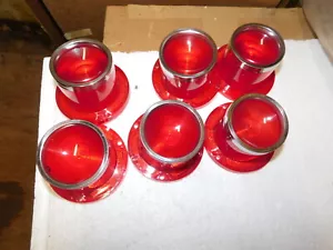 A set of six 1961 Pontiac tail light lenses D-9 & D-8 - Picture 1 of 1