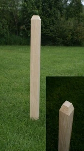 Holzpfosten 7x7 für Zaun Zaun Grenze Grenze verschiedene Größen - Bild 1 von 7
