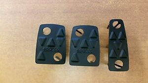 FORD FOCUS RS MK1 NEW PEDAL PAD RUBBER SET SPARCO BRAKE CLUTCH THROTTLE