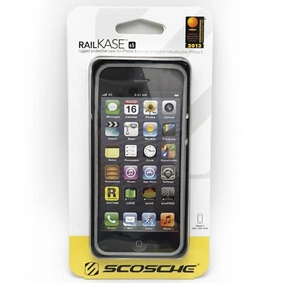 Scosche Black Aluminum Metal Dual Layer Bumper Case for iPhone SE(1st Gen)/5S/5 - Image 1 of 4