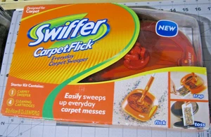 Swiffer Teppich Flick Teppichkehrmaschine Starterset offene Box - Bild 1 von 7