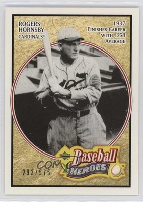 2005 Upper Deck 棒球英雄/575 Rogers Hornsby #174 名堂 — 第 1/2 张图片