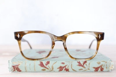 Foremost optical eyeglass 1960s USA vintage eyeglass new old stock large 53-22 - Image 1 of 4