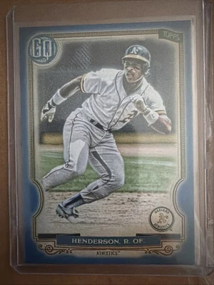 2020 Topps Gypsy Queen - Rickey Henderson #316 Azul /150 - Imagem 1 de 2