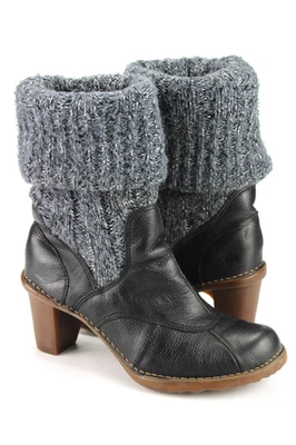 El Naturalista n.37 stivali da donna stivaletti stivaletti naturali neri TOP K 593 - Immagine 1 di 4