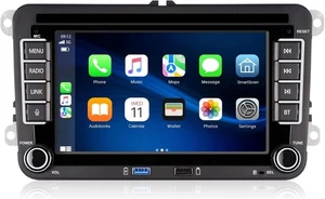 Autoradio Bluetooth Linux per Golf 5 6 VW Polo T5 Seat con navigatore WLAN FM/AM - Foto 1 di 6