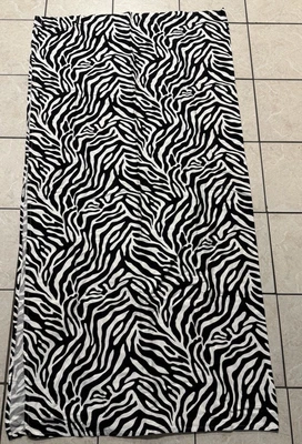 Target Home Shower Curtain 100% Cotton Zebra Safari Stripe Print Size 72x72 - Image 1 of 3